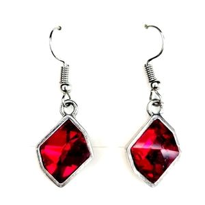 Ruby Red Earrings